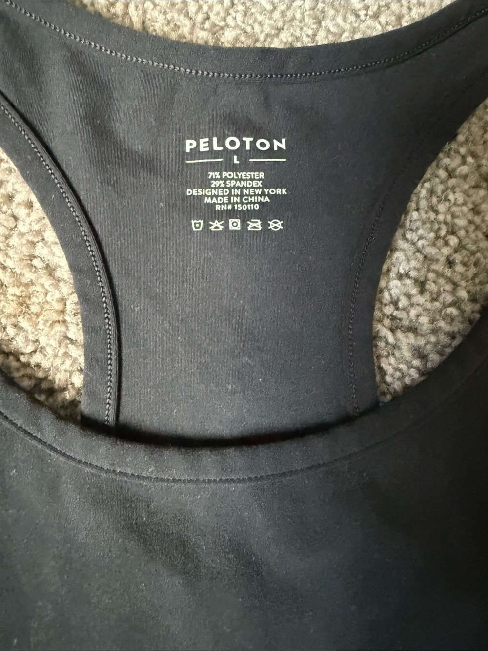 Black peloton Tank Top - Active Comfort - Picture 5 of 7